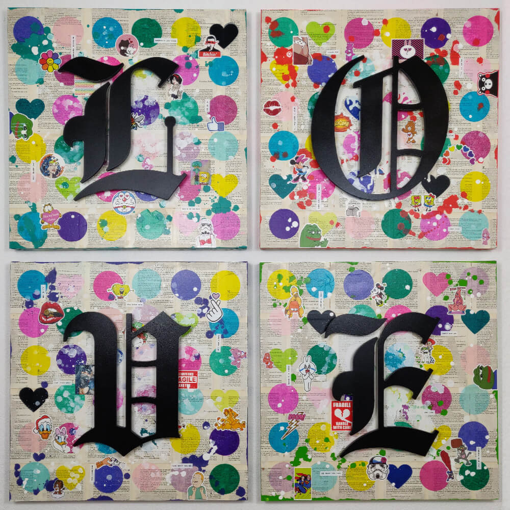 L.O.V.E. Sticker Dot - ArtOfMag - MagMagMag